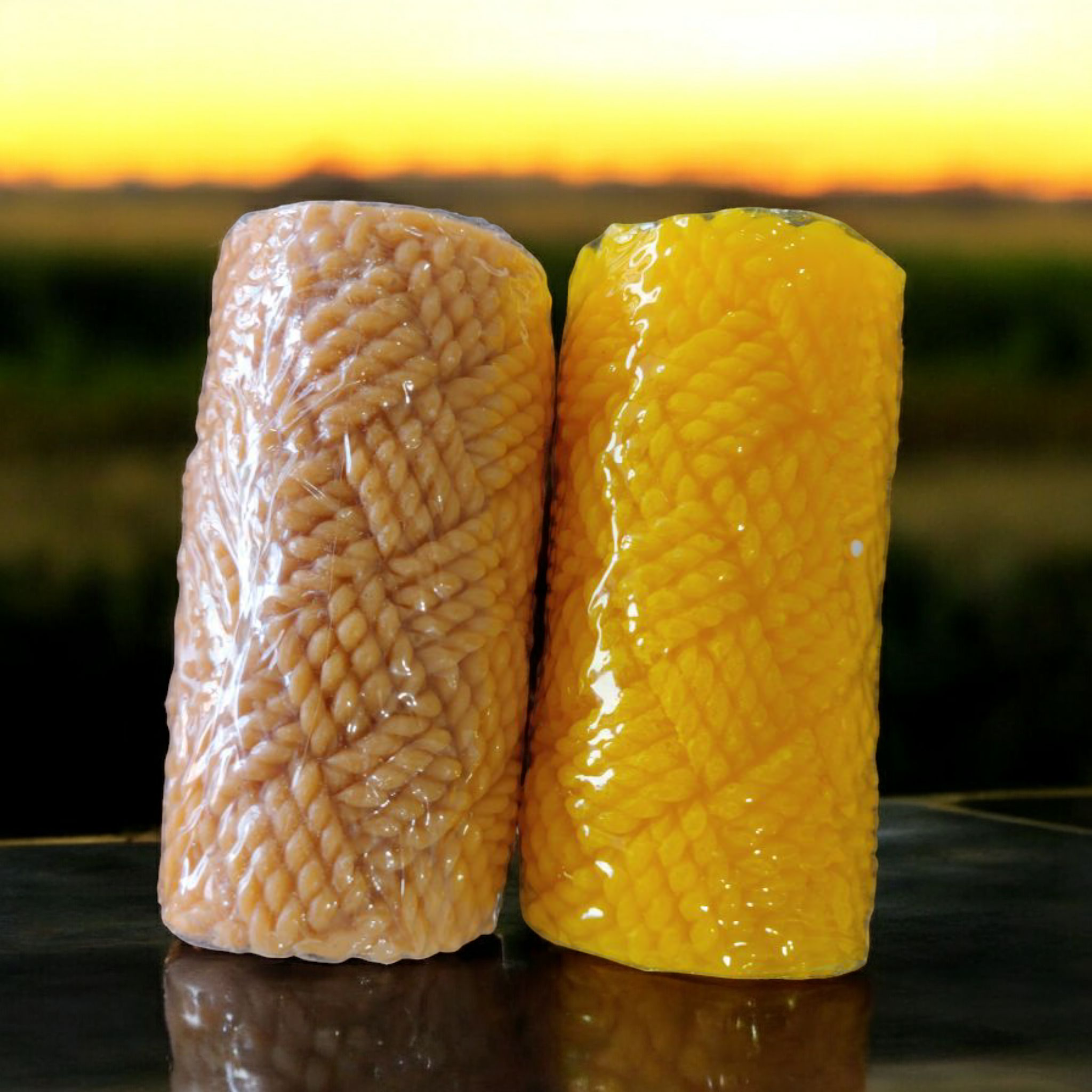 Woolen Pillar Scented Candle (1 PC) Light and Glow Nepal