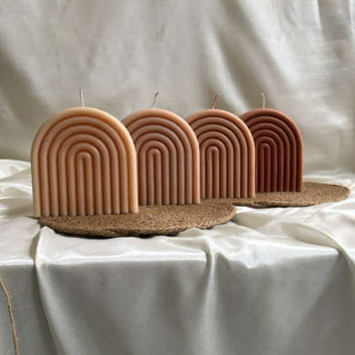 Light & Glow Nepal - Arch Pillar Scented Candle (1 Pcs)